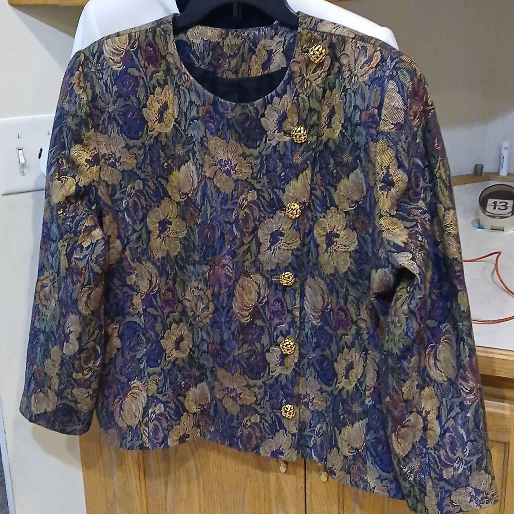 Doncaster CustomVintage 80’s Tapestry Jacket Blazer Sz L EUC. QUIET LUXURY